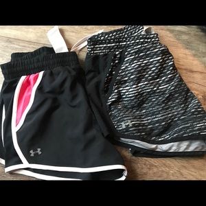UA workout shorts - TWO pairs